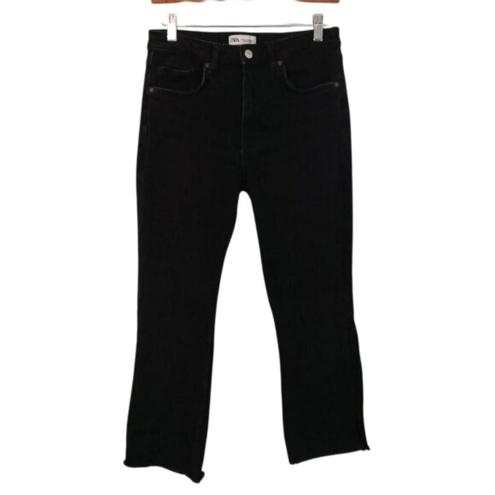 Zara Straight Leg‎ Black Jeans Size 6